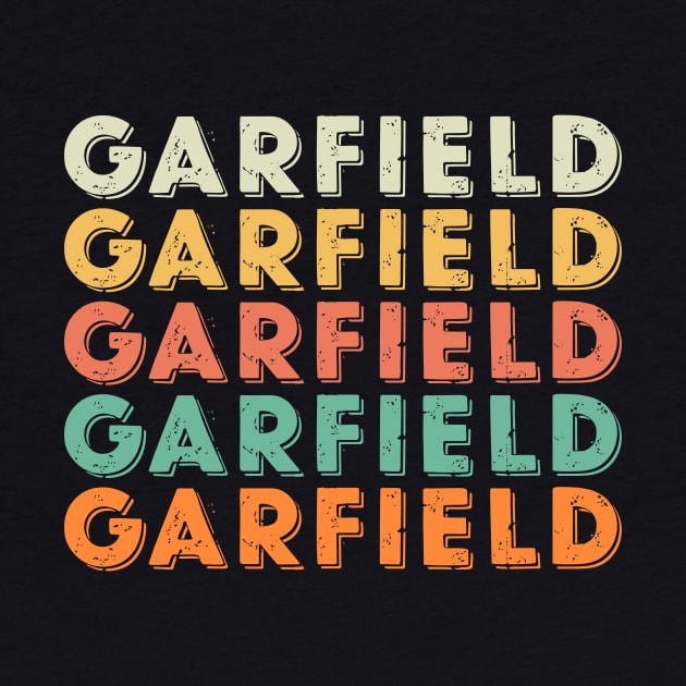 Garfield Name Retro Vintage T Shirt Garfield Name gift item by dkdesign96